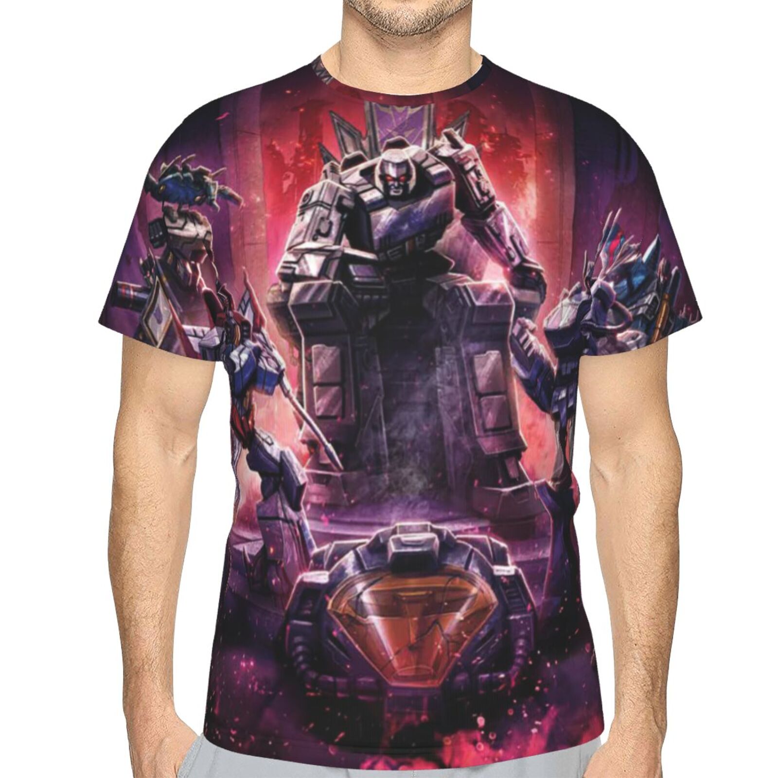 Men Women Transformers Shirts Short Sleeve Cosplay Adults Anime T-Shirts Crew Neck 3d Printed Tee Tops